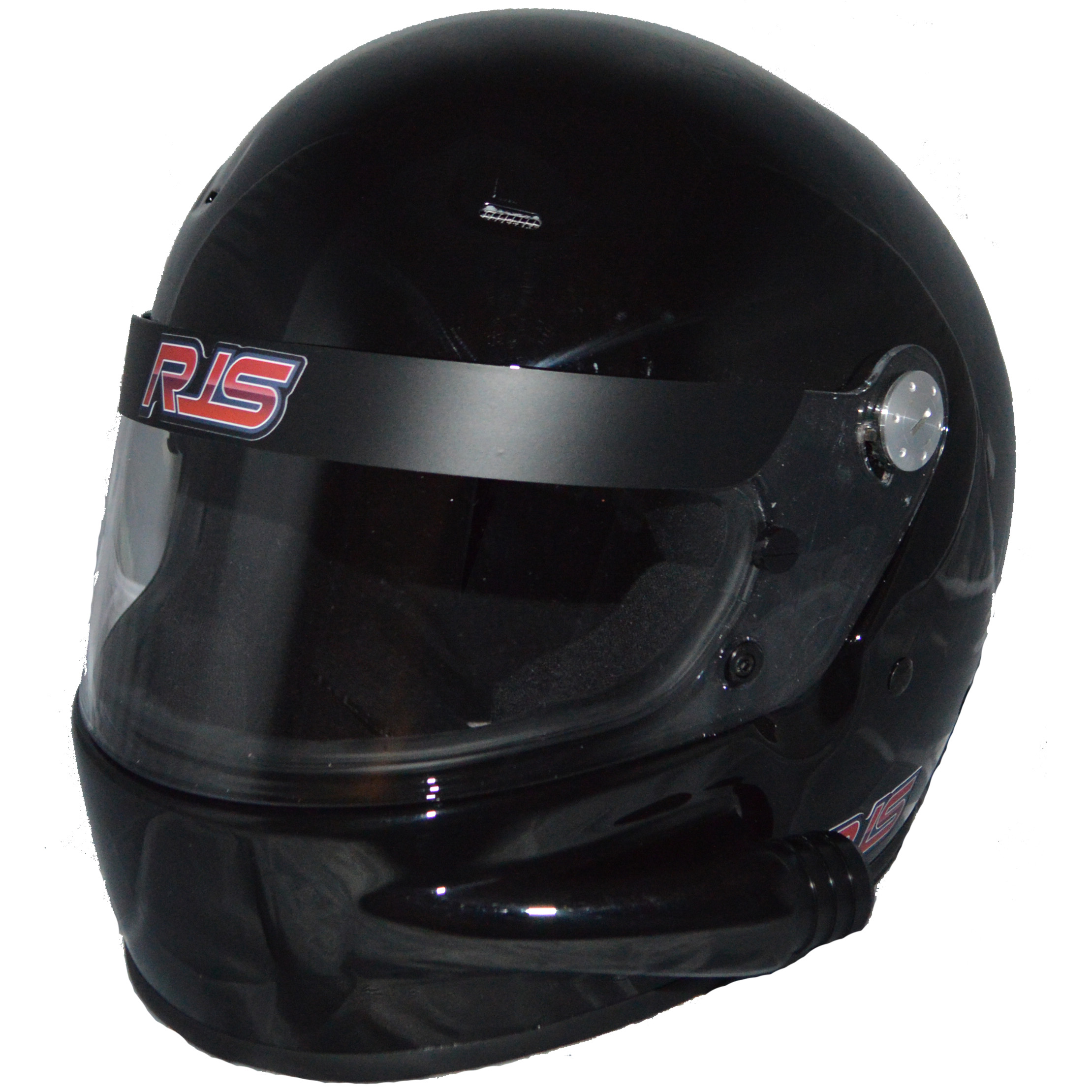 RJS PRO VENTED HELMET FULL FACE GLOSS BLACK